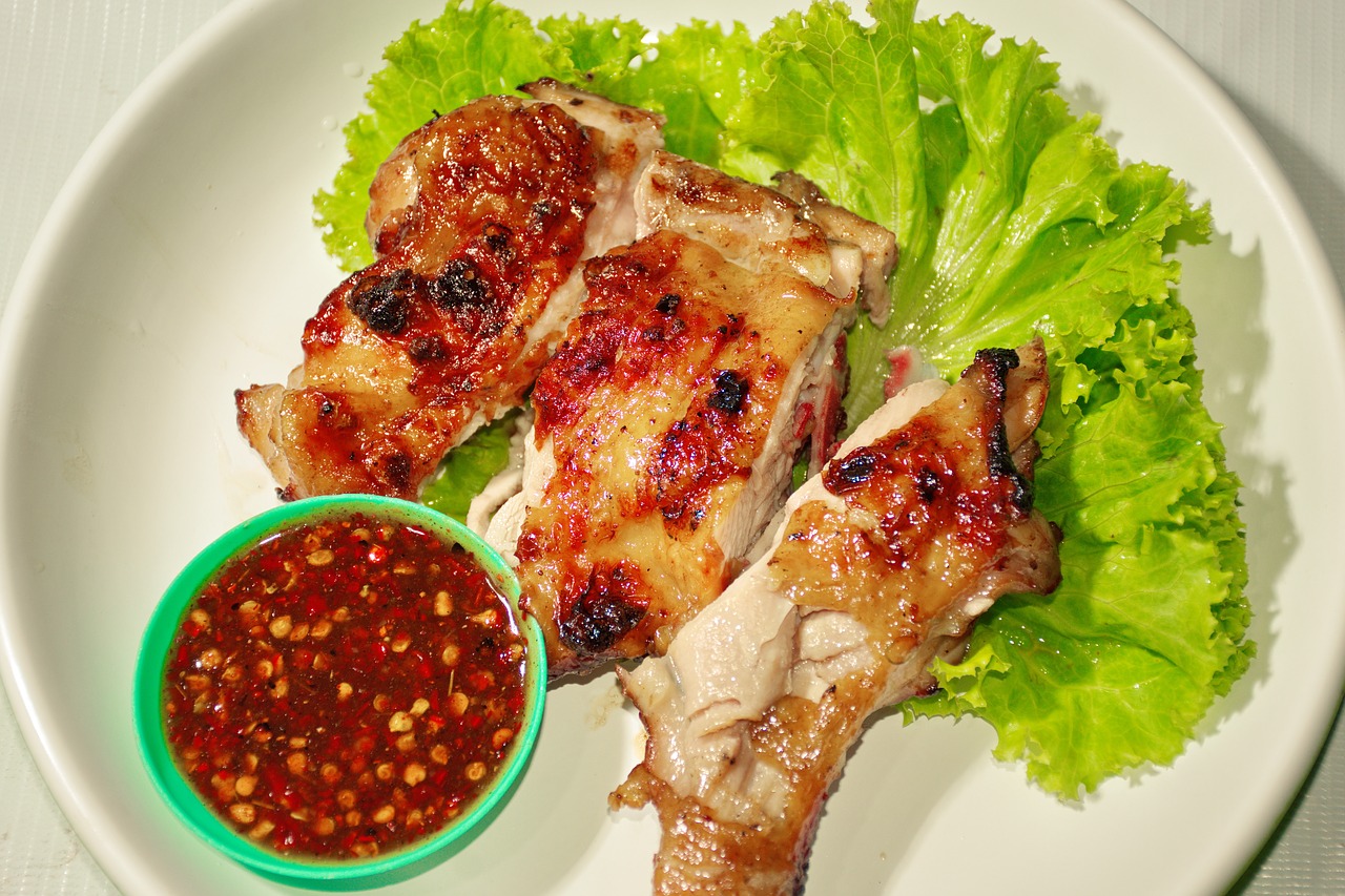 Gai Yang Grilled Chicken Thai Dish With Protein