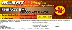 Iron Fit Food Energy Protein Bar เอ็นเนอร์จี โปรตีนแท่ง Made in Thailand